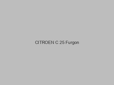 Enganches económicos para CITROEN C 25 Furgon